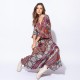 Robe longue 100% viscose durable imprimé exclusif gypset