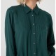 Chemise vert émeraude en viscose durable