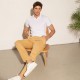 Pantalon chino beige en coton responsable