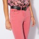 Pantalon coupe slim rose indien en lyocell