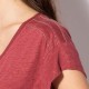 T-shirt framboise 100% lin