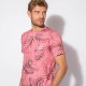 T-shirt imprimé rose dégradé 100% coton responsable