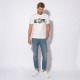 T-shirt blanc 100% coton responsable avec motif exclusif