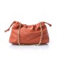 Sac forme pochette souple coloris terracotta