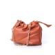 Sac forme pochette souple coloris terracotta